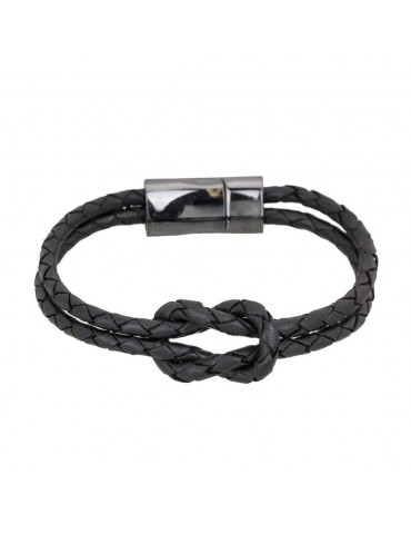 Leather men bracelet